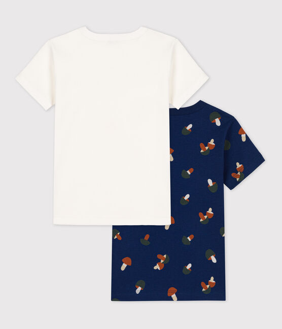 Unisex Mushroom Print Short-Sleeved Cotton T-shirts - 2-Pack variante 1
