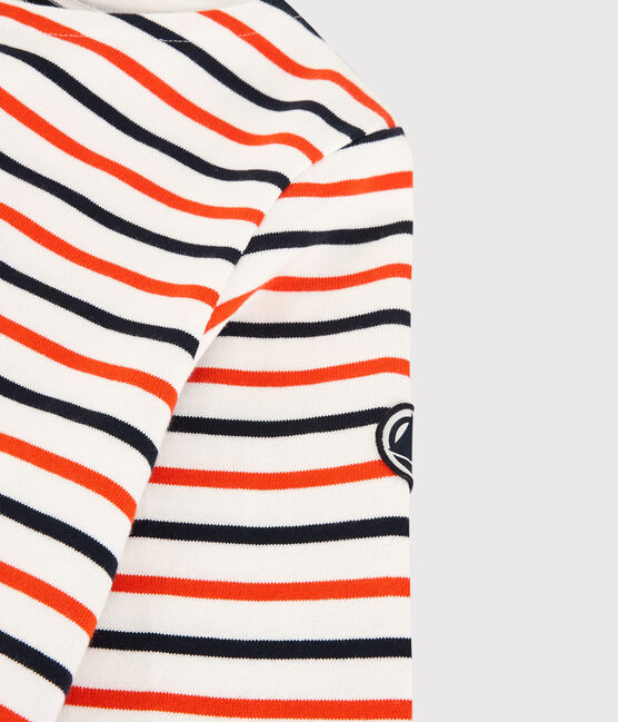 Women's Breton Cotton Top MARSHMALLOW white/SMOKING /CAROTTE