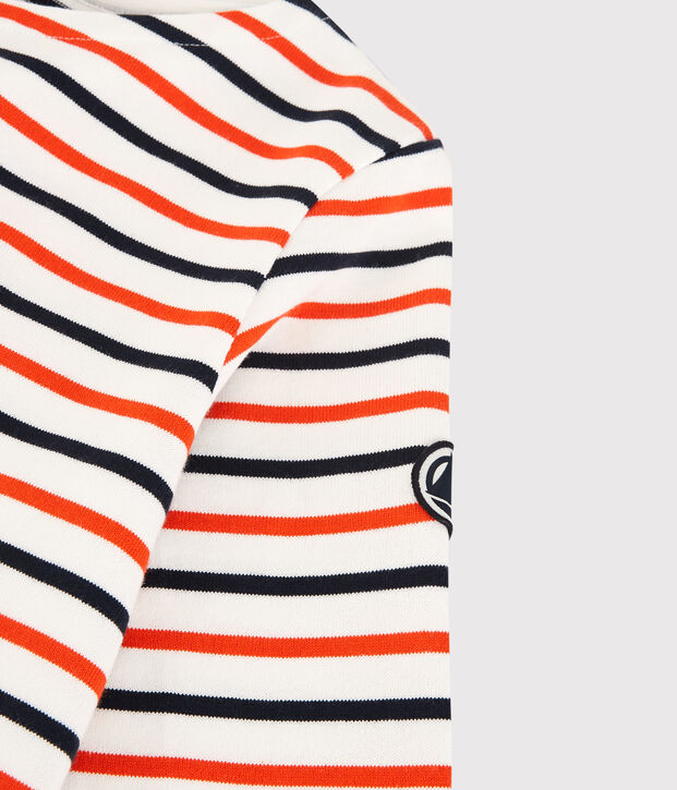 Women's Breton Cotton Top white/blue/orange
