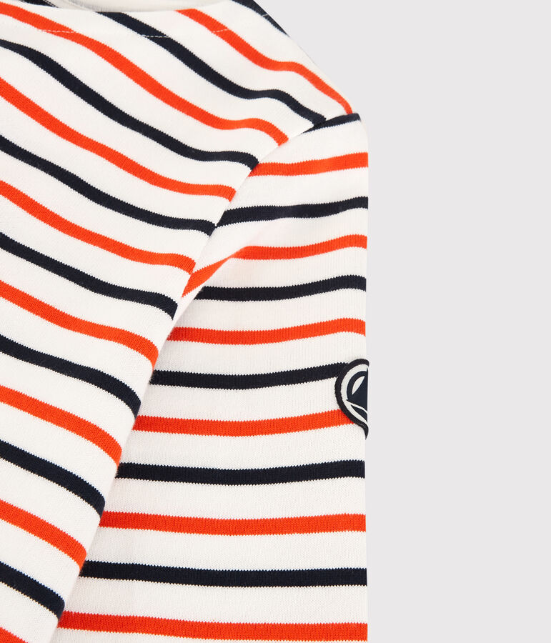 Women's Breton Cotton Top white/blue/orange