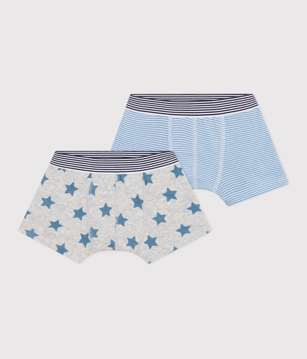 Pack of children's star-print cotton boxers multicolor