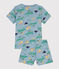 Children's unisex Explorer cotton cropped pyjamas ENNEIGE /MULTICO