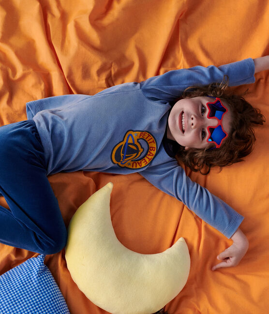 Children's plain velour pyjamas INCOGNITO /BEACH