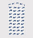 Babies' towelling whale print bath cape