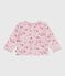 Babies' floral-print cotton cardigan JOLI pink/MULTICO white