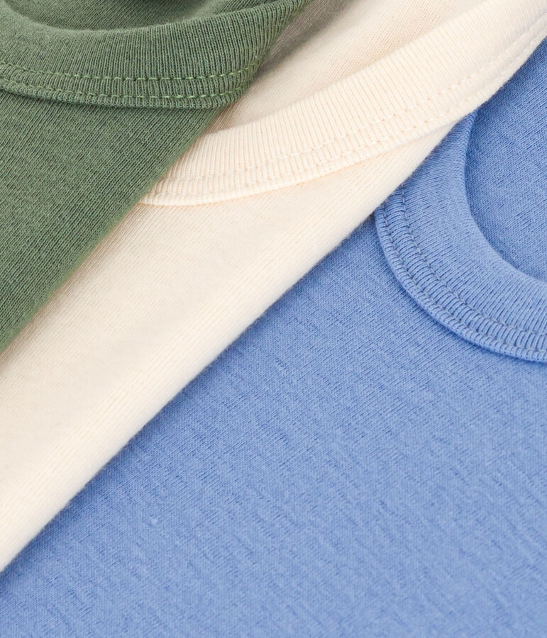 Children's Plain Cotton Vest Tops - 3-Pack variante 1