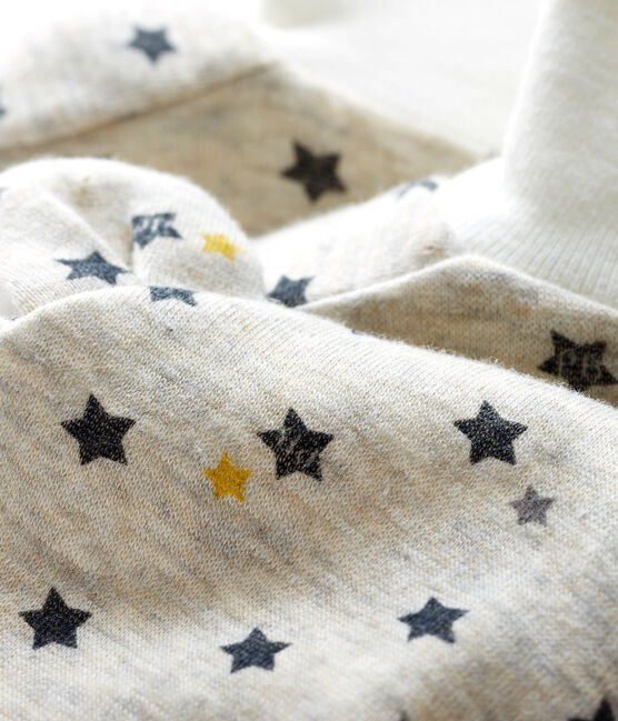 Baby Boys' Bonnet and Bootees Set in Wool and Cotton variante 1