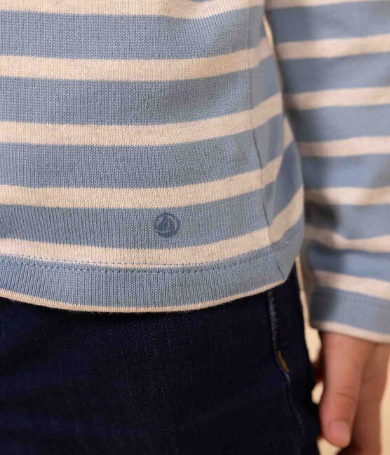 Children's unisex iconic Breton top AZUL /MONTELIMAR