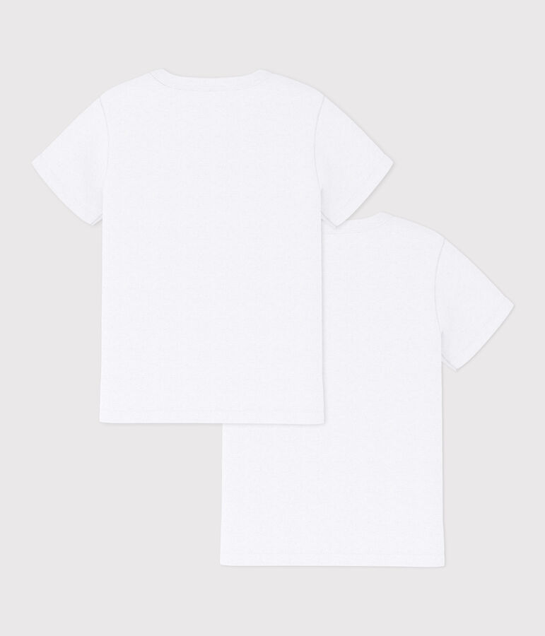 Boys' White Short-sleeved T-Shirts - 2-Pack multicolor