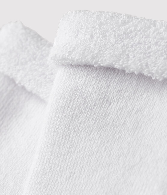 Babies' White Terry Socks ECUME white