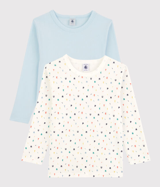 Boys' Long-Sleeved Organic Cotton T-Shirts - 2-Pack variante 1