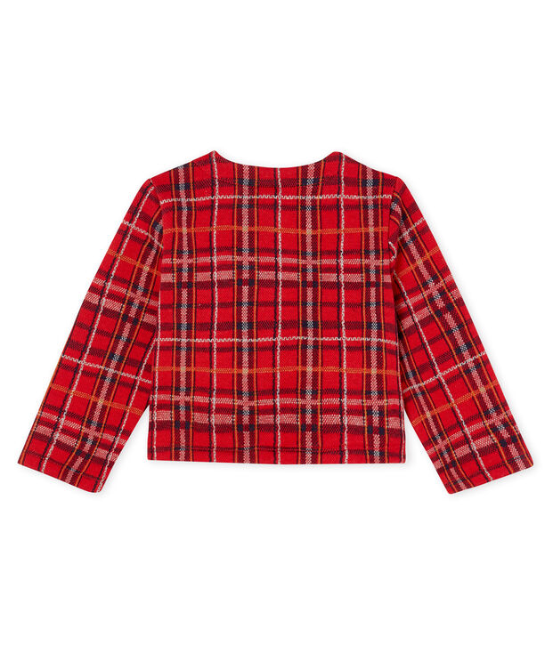Baby Girls' Checked Cardigan red/multicolor