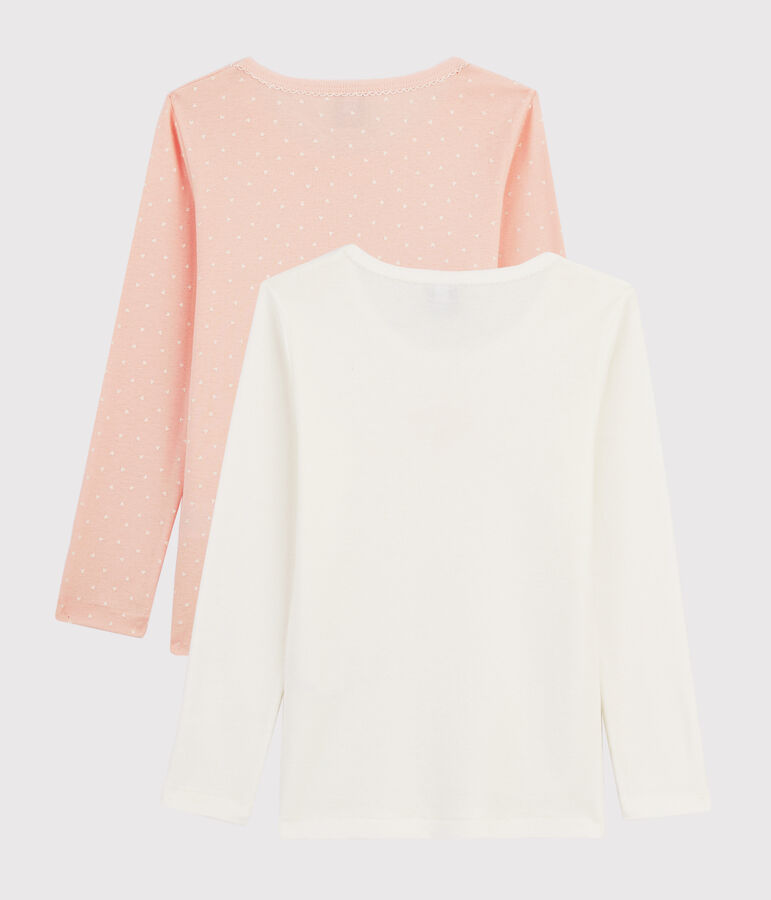 Girls' Long-sleeved Heart T-Shirt - 2-Piece Set multicolor