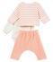 Baby girls' clothing - 3-piece set MARSHMALLOW white/ROSAKO CN pink