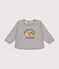 Babies' fleece Mr. Men and Little Miss sweatshirt CHATON CHINE grey
