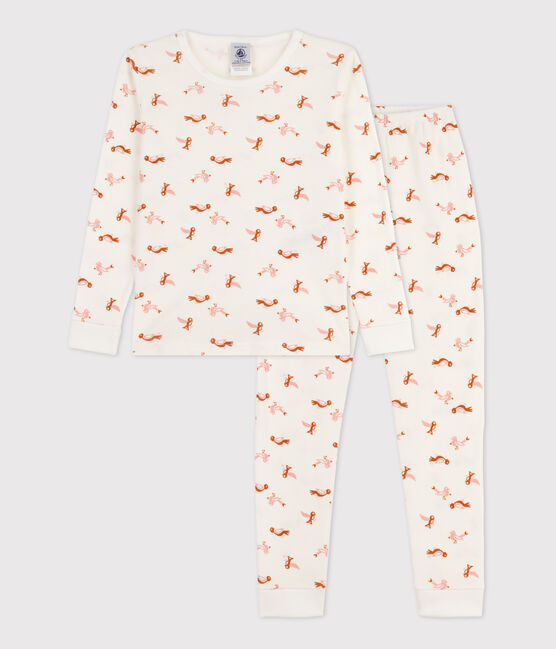 Bird Themed Cotton Snugfit Pyjamas MARSHMALLOW white/MULTICO white