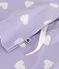 Women's cotton pyjamas with a heart print, short sleeves and wide legs SQUAW white/MARSHMALLOW