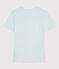 Women's short-sleeved plain cotton T-shirt SPRAY blue