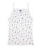 Pack of 2 girl's strap vests . white