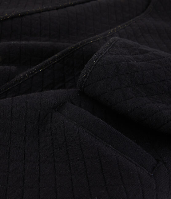 Women's Tube Knit Cardigan Jacket NOIR black/DORE yellow