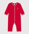 Babies' footless cotton pyjamas CORRIDA red