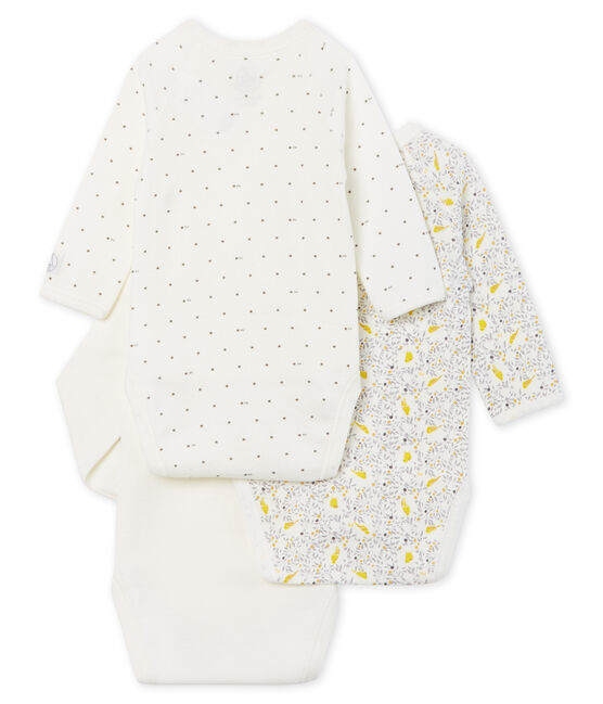 Baby girls' long-sleeved bodysuit - Set of 3 variante 1