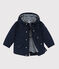 Baby boy's mid-length parka SMOKING blue