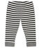 Baby boy's striped trousers CITY black/MARSHMALLOW white