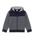 Boy's striped zippered sweatshirt