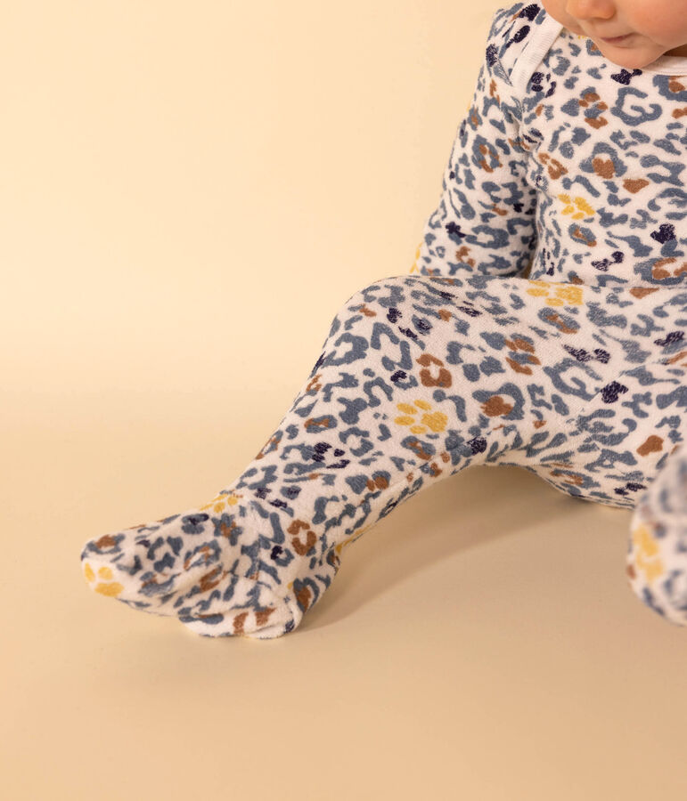 Babies' Terry Pyjamas MARSHMALLOW white/MULTICO white