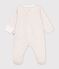 Babies' flower printed cotton pyjama suit white/multicolor