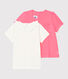 Set of 2 T-shirts for baby girls