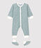 Babies' Bear Patterned Super Soft Terry Nightwear Set SEDUMBLUE /ECUME