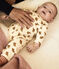 Babies' Owl Themed Cotton Jumpsuit AVALANCHE white/ECUREUIL