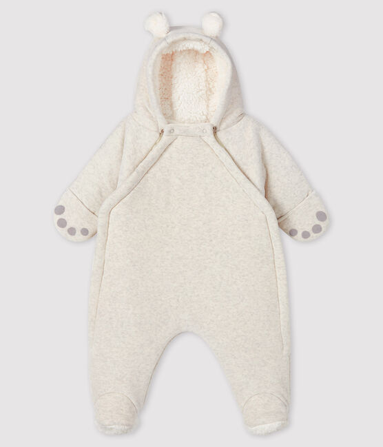 Baby's unisex snowsuit MONTELIMAR CHINE beige