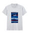 Unisex T-Shirt with Postcard Motif POUSSIERE CHINE grey