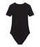 Women's striped te-shirt NOIR black