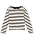 Girl's long-sleeved sailor top in heavyweight jersey