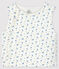 Babies' Quilted Organic Cotton Gilet MARSHMALLOW+BLEU white