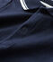 Babies' Short-Sleeved Cotton Bodysuit with Polo Shirt Collar SMOKING blue