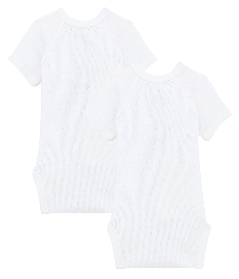Unisex Babies' Short-Sleeved Newborn Bodysuit - Set of 2 multicolor