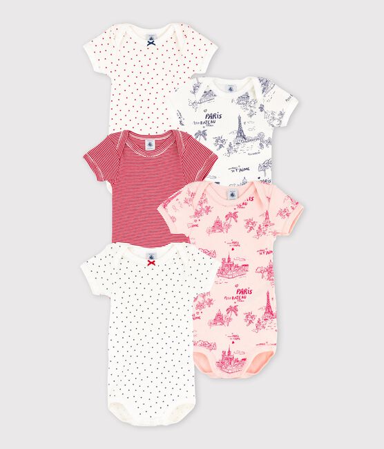 Baby Girls' Short-Sleeved Bodysuit - 5-Pack variante 1