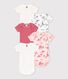 Baby Girls' Short-Sleeved Bodysuit - 5-Pack
