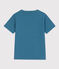 Boys' Short-Sleeved Cotton T-Shirt LAVIS blue