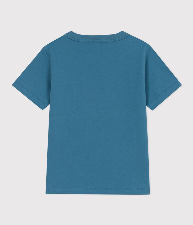 Boys' Short-Sleeved Cotton T-Shirt blue