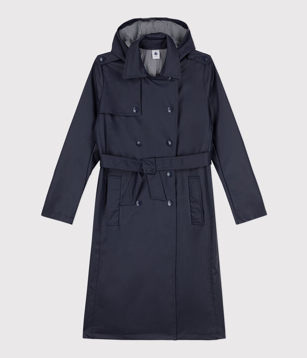 Women's Hooded Trench Coat SMOKING