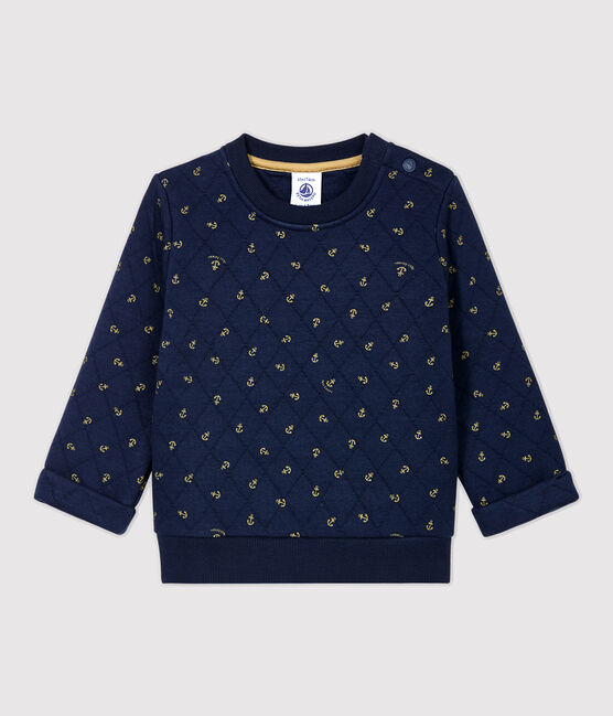 Babies' Quilted Sweatshirt SMOKING blue/JERRYCAN