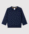 Babies' Quilted Sweatshirt SMOKING blue/JERRYCAN