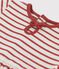 Babies' Organic Cotton Striped Short-Sleeved Dress MONTELIMAR beige/OMBRIE