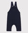Babies' Long Quilted Tube-Knit Dungarees SMOKING blue